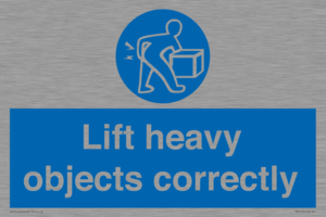 Lift heavy objects correctly